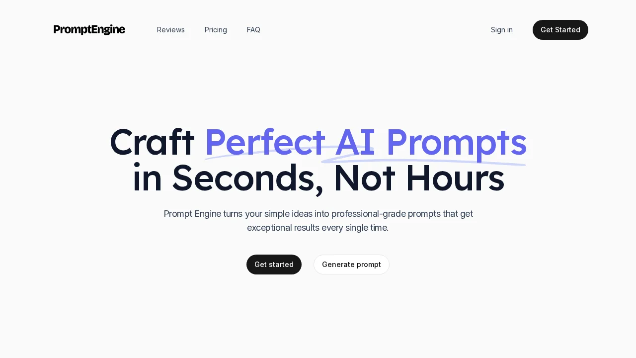 Prompt Engine screenshot 1