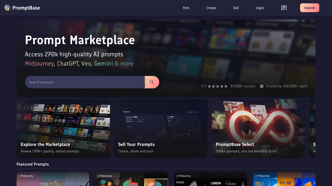 PromptBase screenshot 1