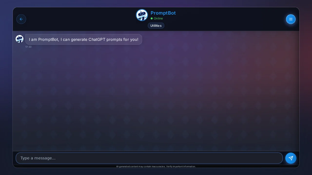 PromptBot screenshot 1