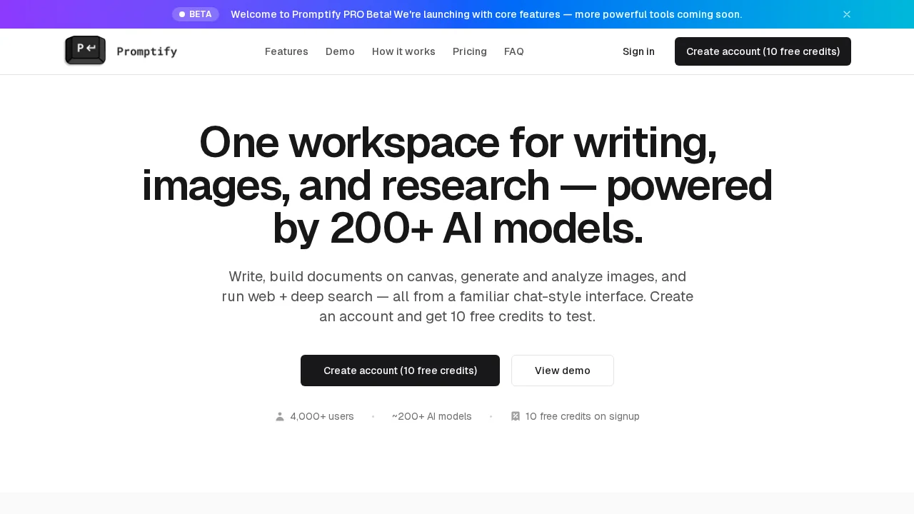 Promptify screenshot 1