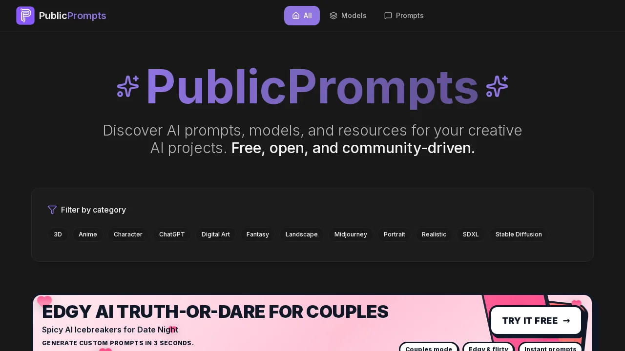 Public Prompts screenshot 1