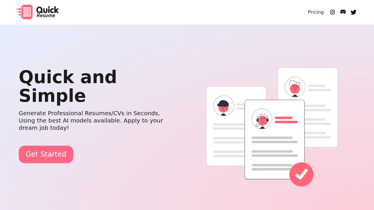 Quick Resume screenshot 1