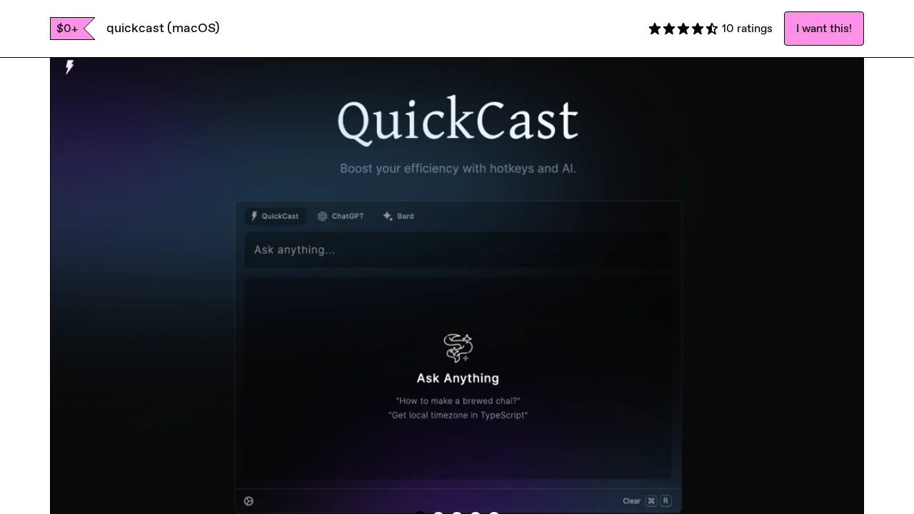 Quickcast screenshot 1