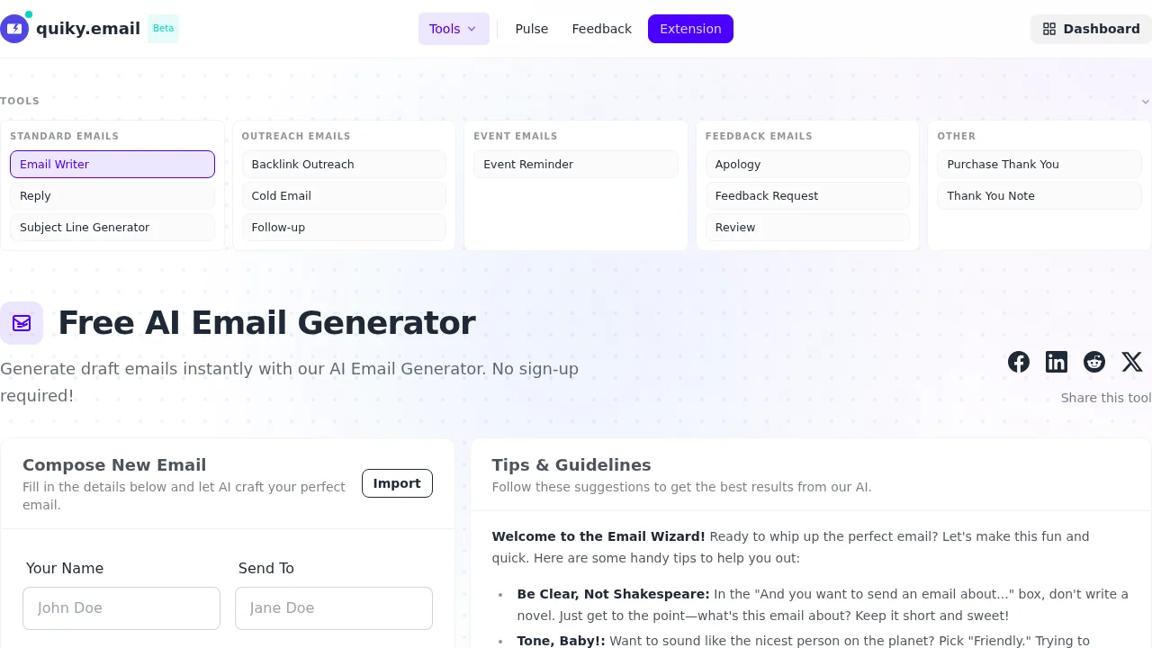 Quiky Mail screenshot 1