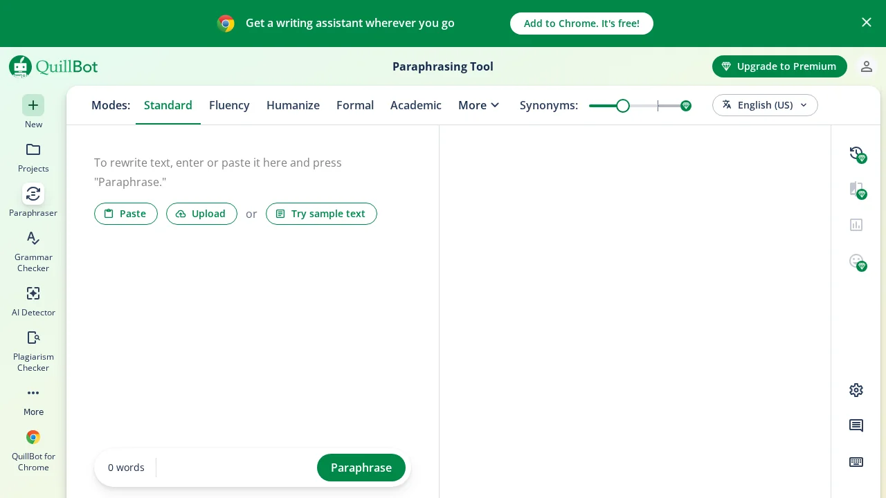 QuillBot Paraphrasing Tool screenshot 1