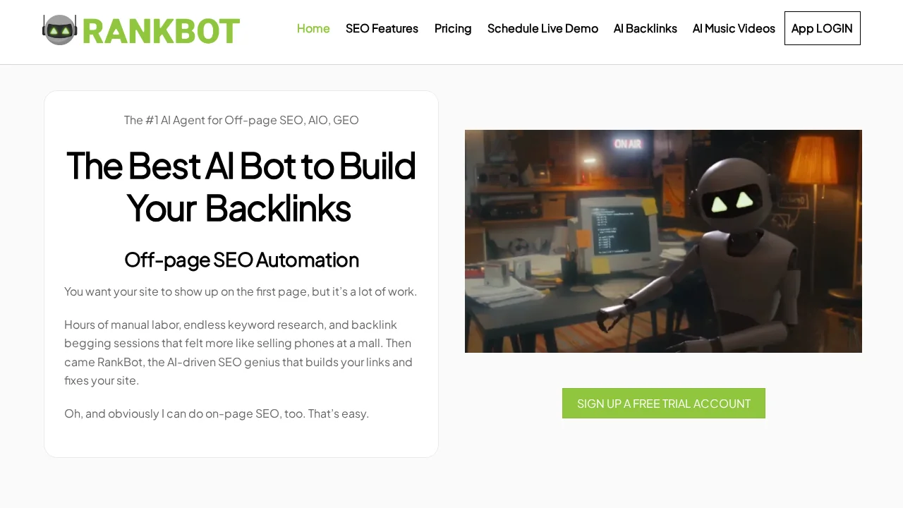 RankBot | AI Linkbuilding Agent screenshot 1