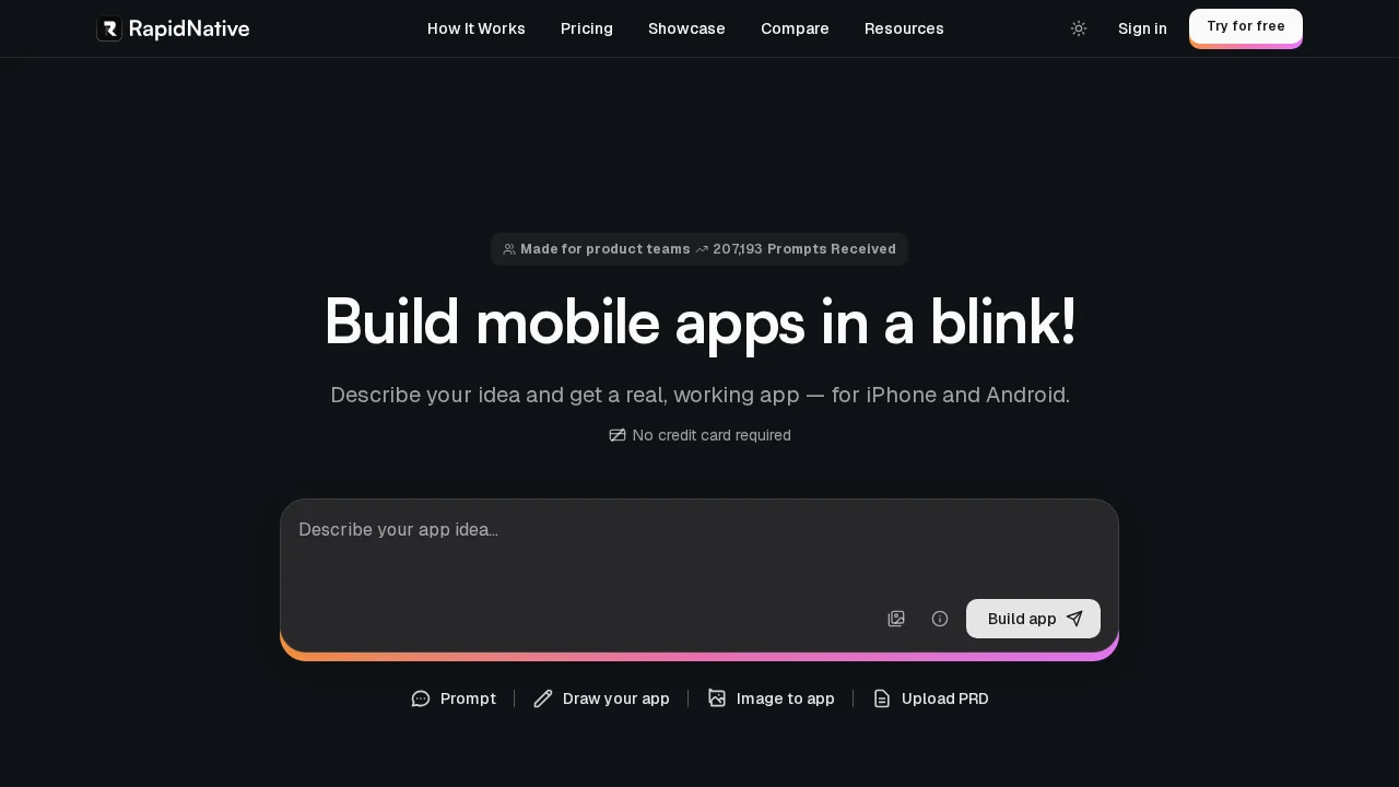 RapidNative screenshot 1