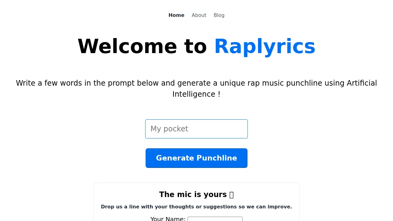 Raplyrics screenshot 1