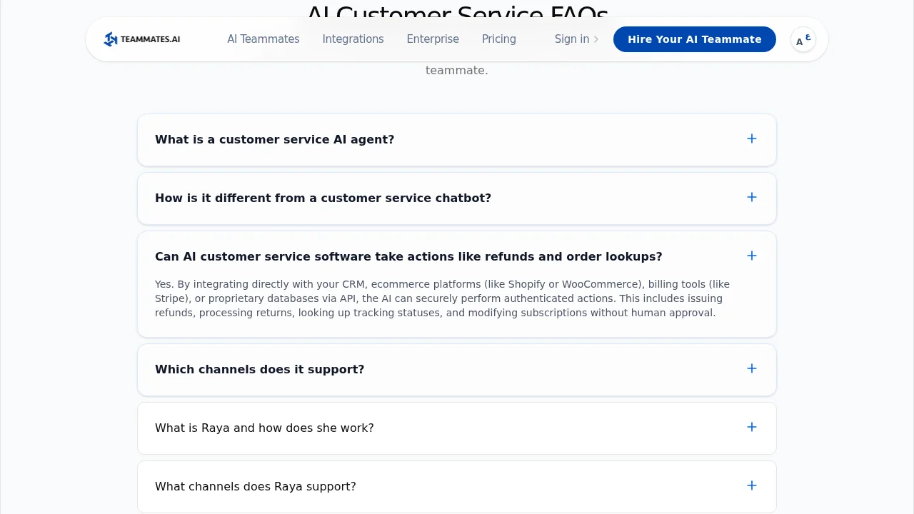Raya by Teammates.AI screenshot 1