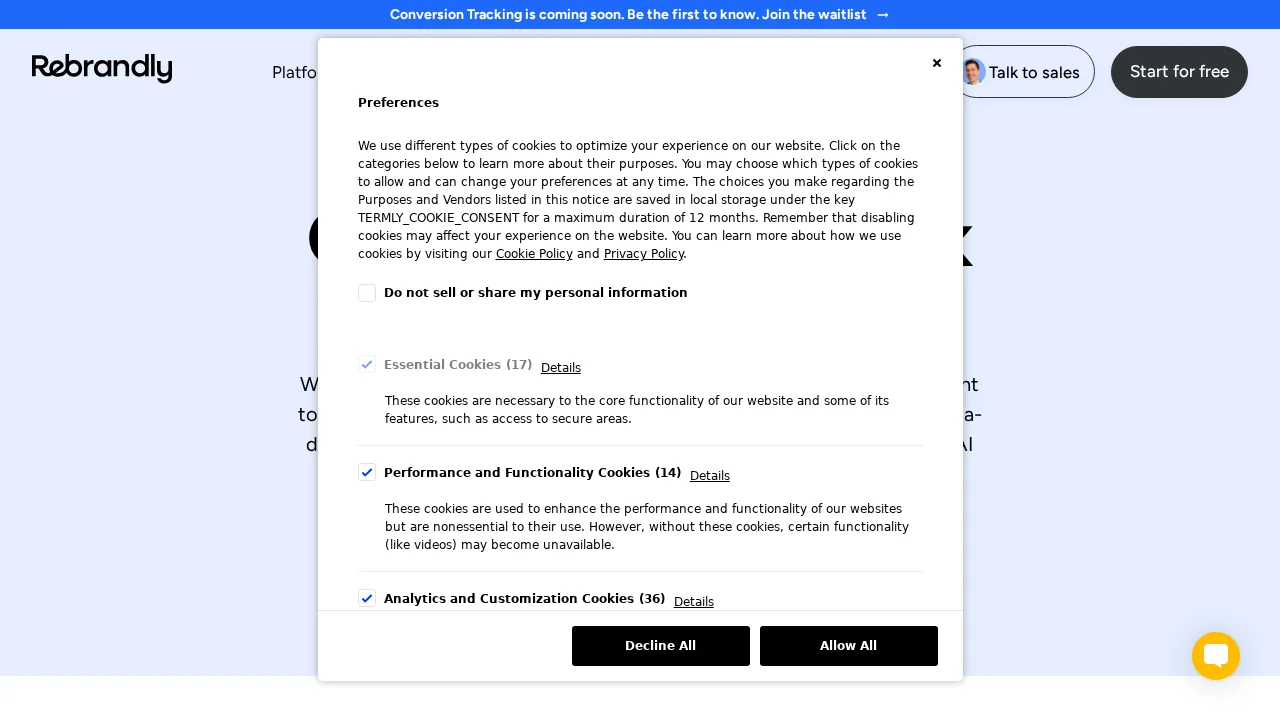 Rebrandly AI screenshot 1