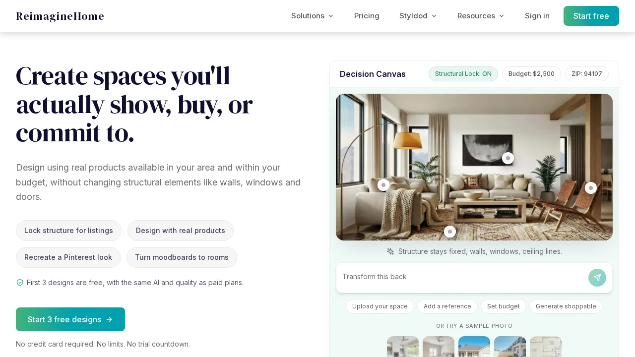 ReimagineHome screenshot 1