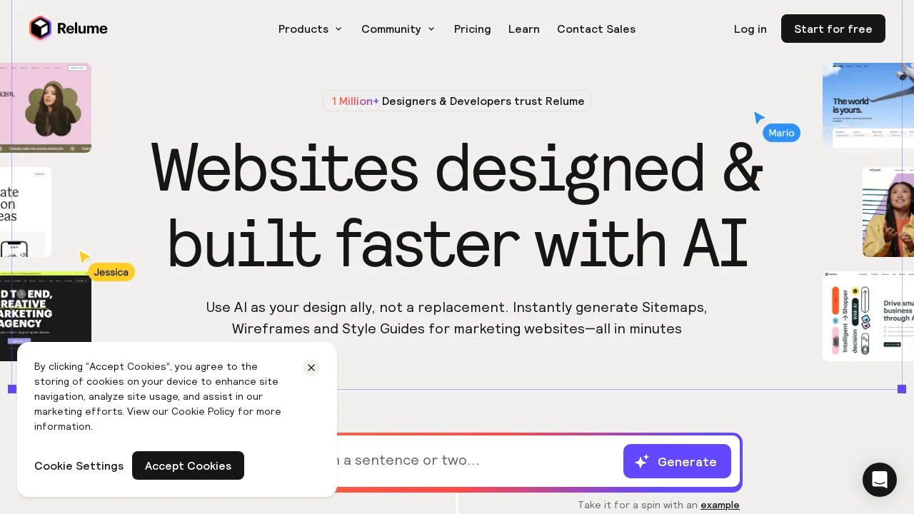 Relume Site Builder screenshot 1
