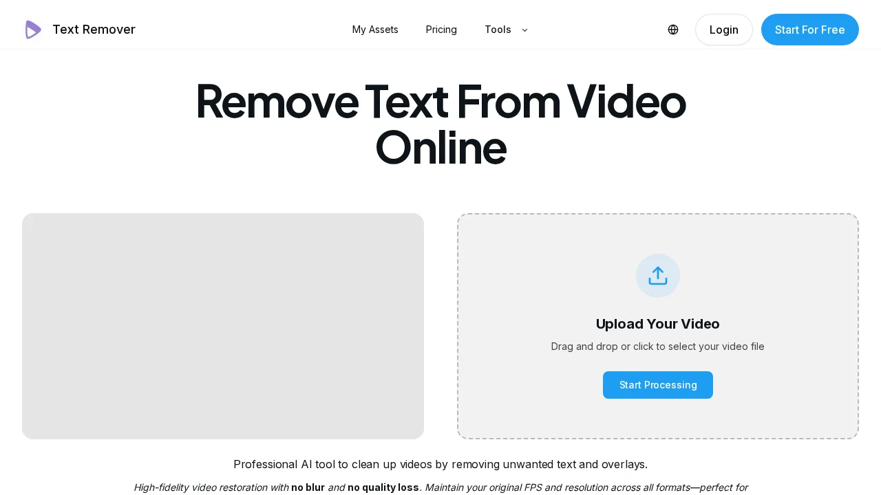 Remove Text From Video – AI Subtitle & Watermark Re... screenshot 1