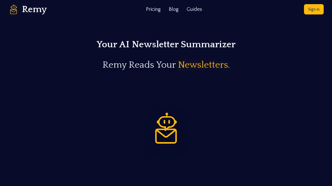 Remy - Newsletter summarizer screenshot 1