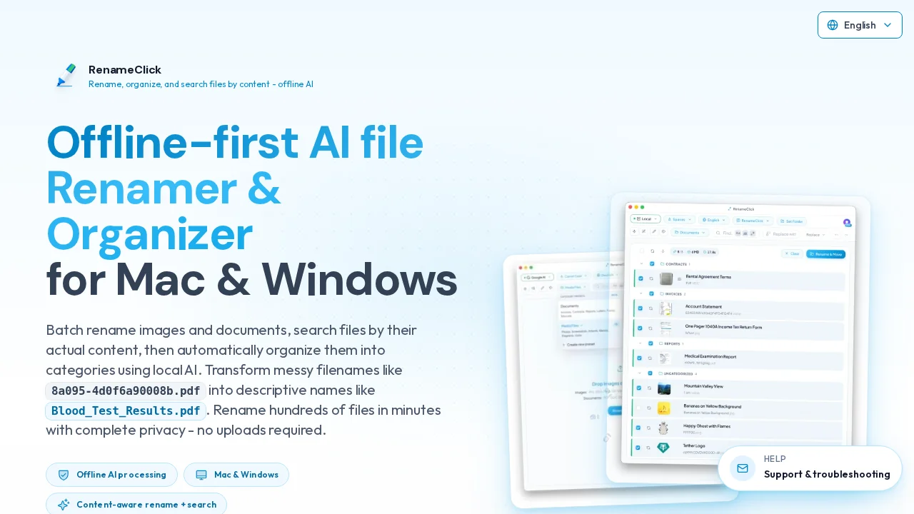 RenameClick screenshot 1