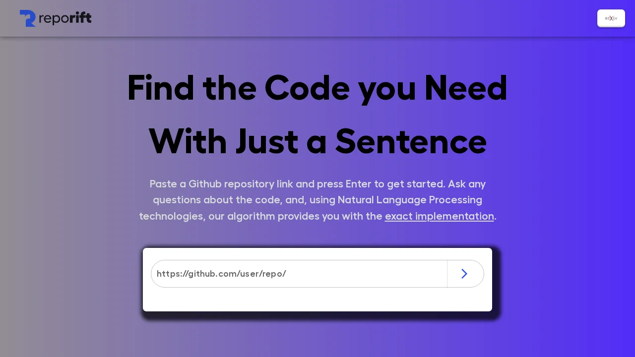RepoRift screenshot 1