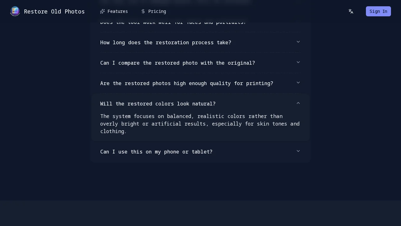 Restore Old Photos App screenshot 1