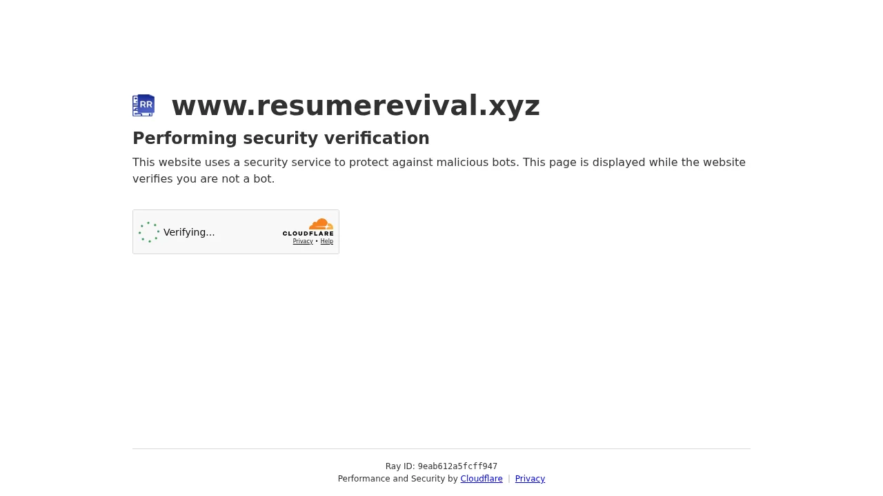 Resume revival screenshot 1