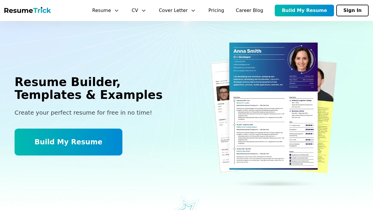 Resume Trick screenshot 1