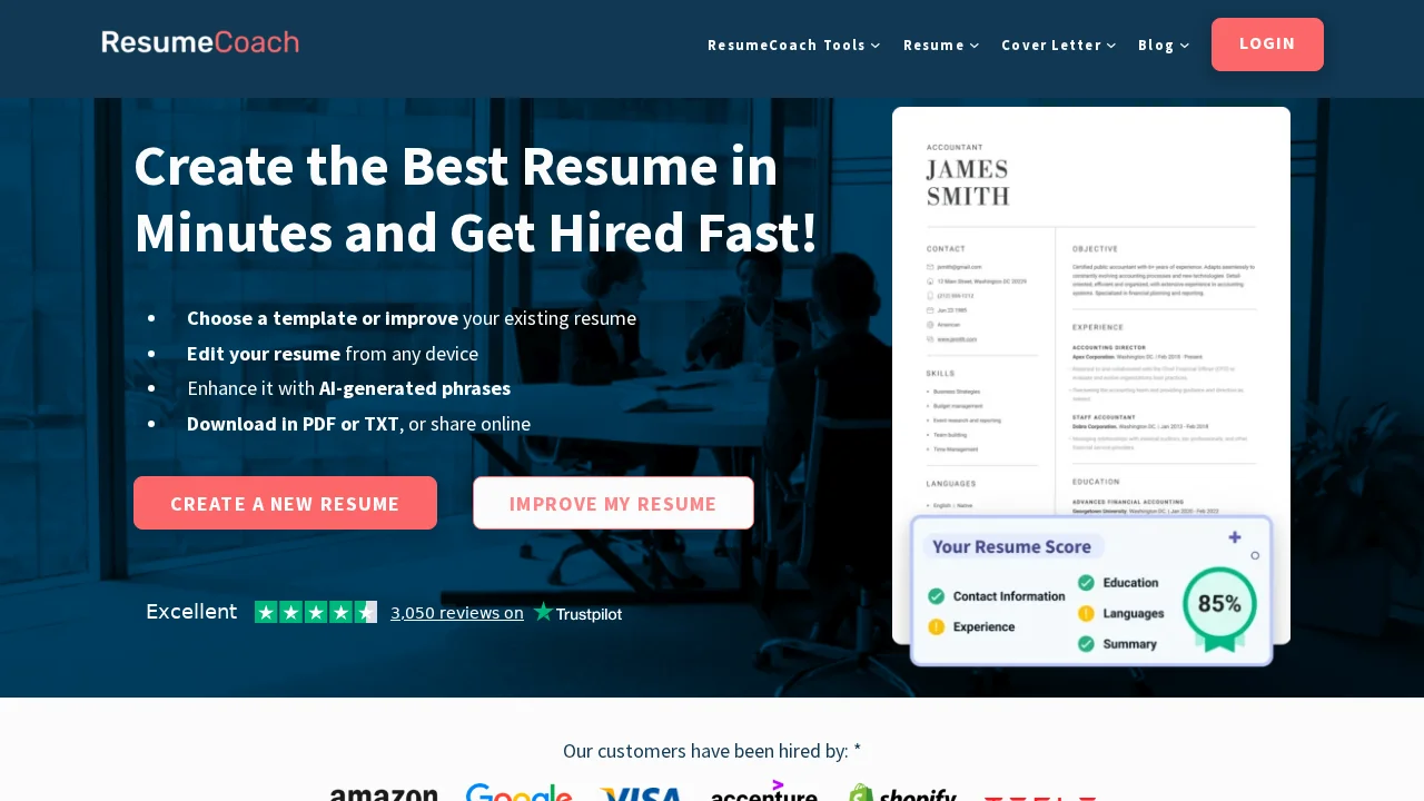 ResumeCoach screenshot 1