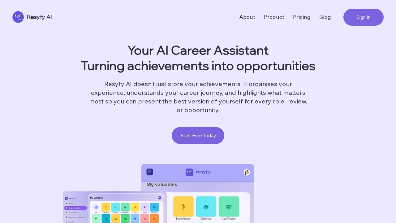 Resyfy AI screenshot 1