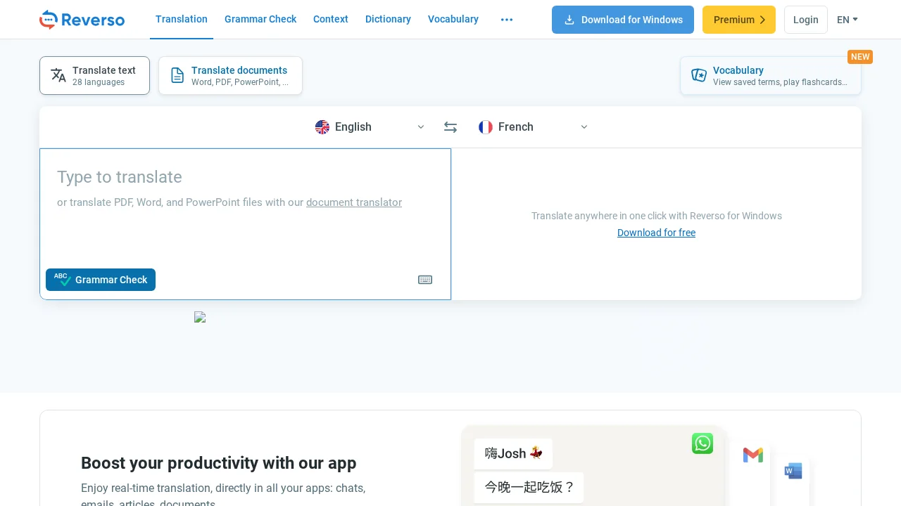 Reverso screenshot 1