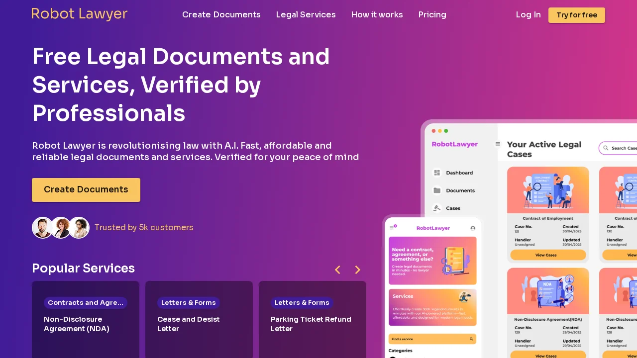 Robot Lawyer screenshot 1