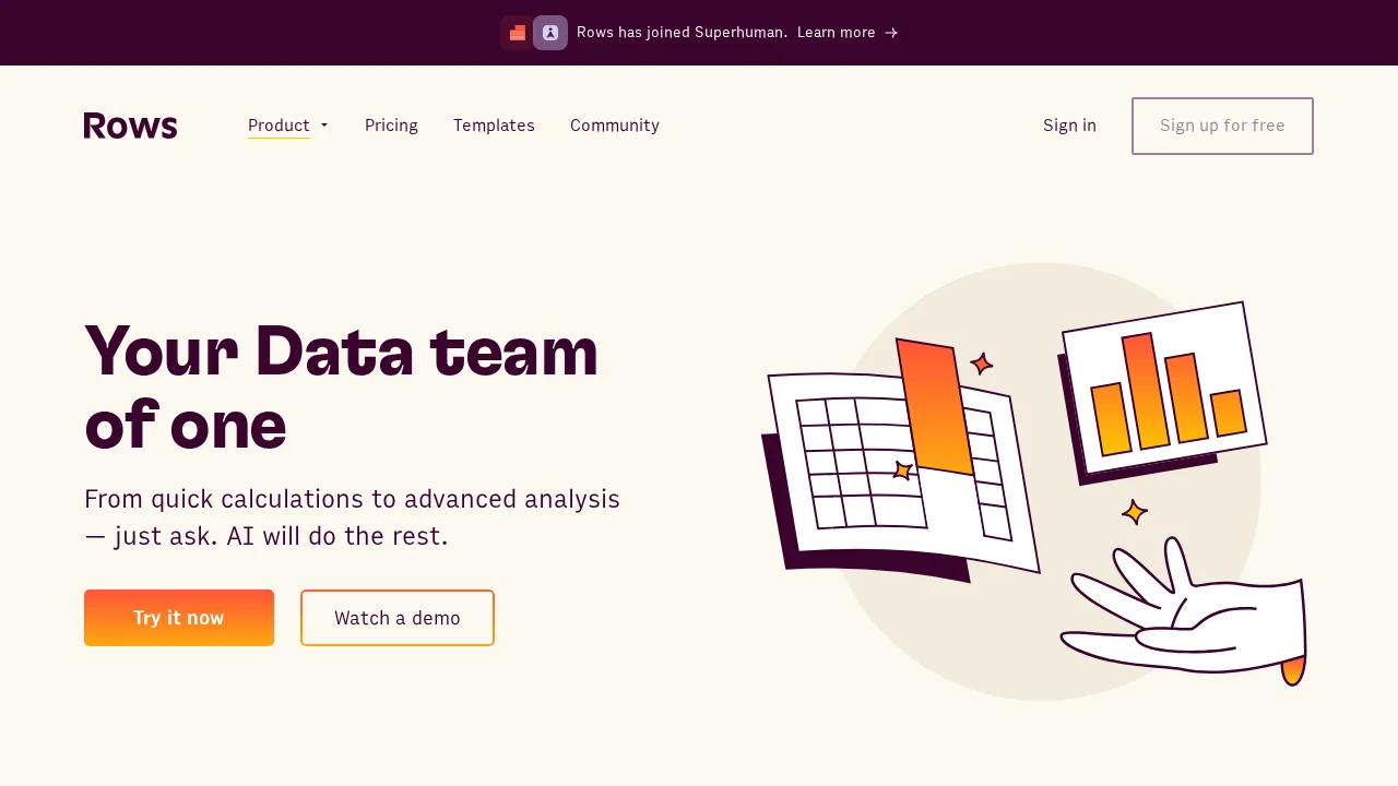 Rows AI screenshot 1