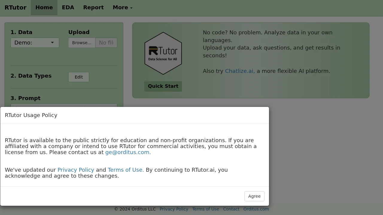 RTutor screenshot 1