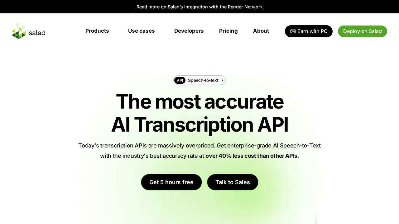 Salad Transcription Services screenshot 1