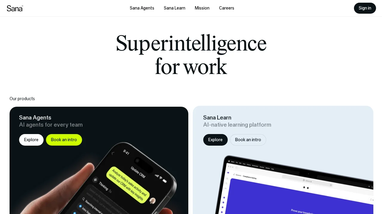 Sana AI screenshot 1