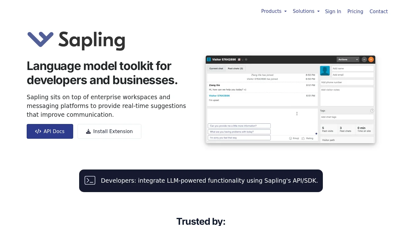 Sapling screenshot 1