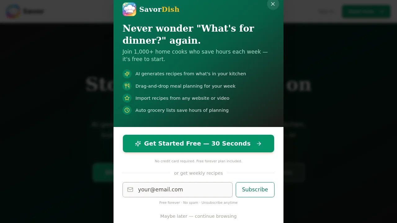 Savor Dish screenshot 1