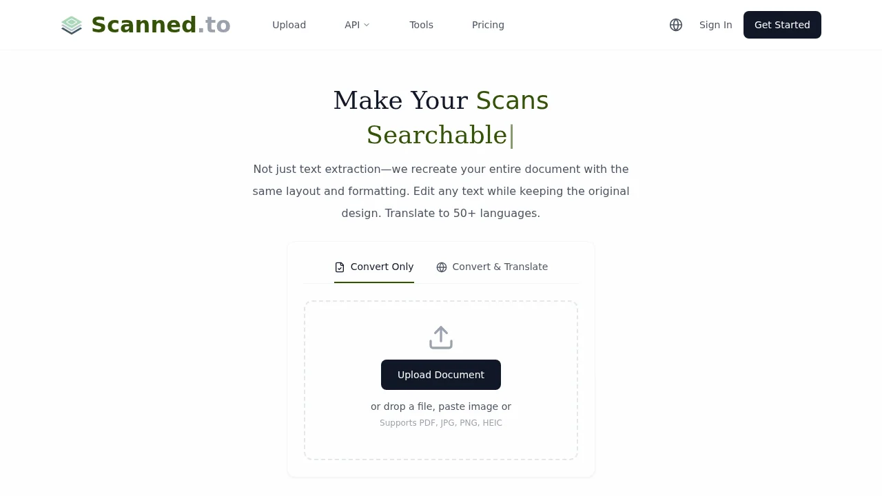 Scanned.to screenshot 1