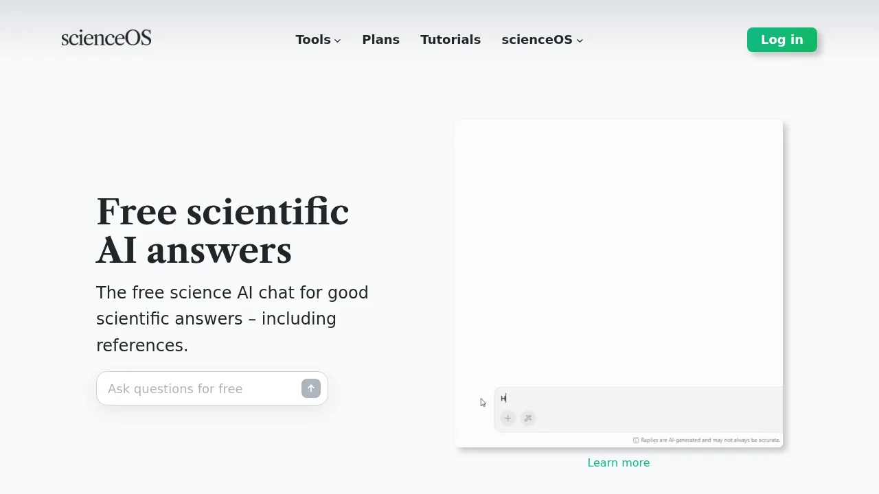 ScienceOS screenshot 1