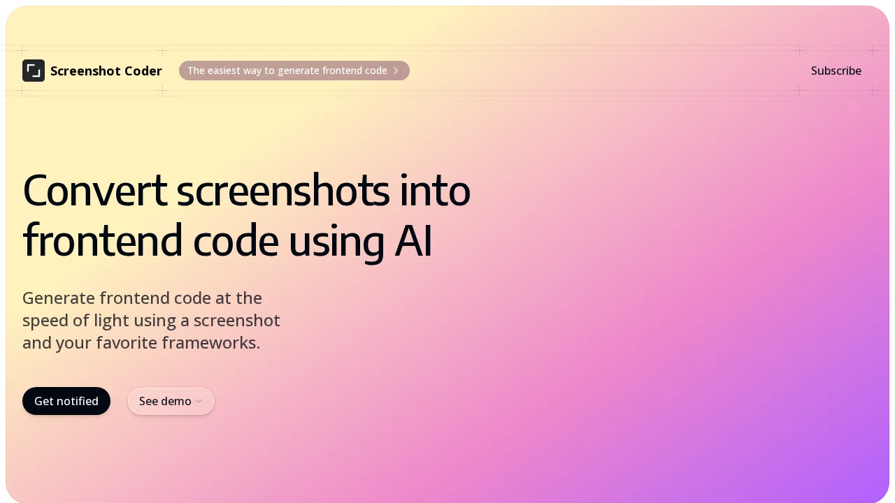 Screenshot Coder screenshot 1