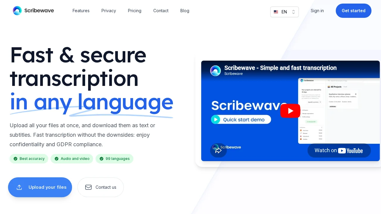 Scribewave screenshot 1