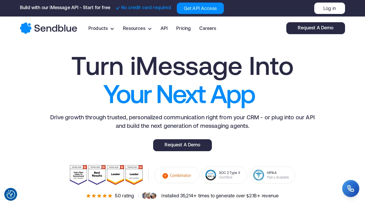 Sendblue screenshot 1