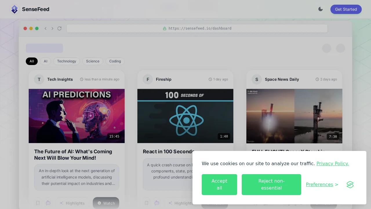 SenseFeed screenshot 1
