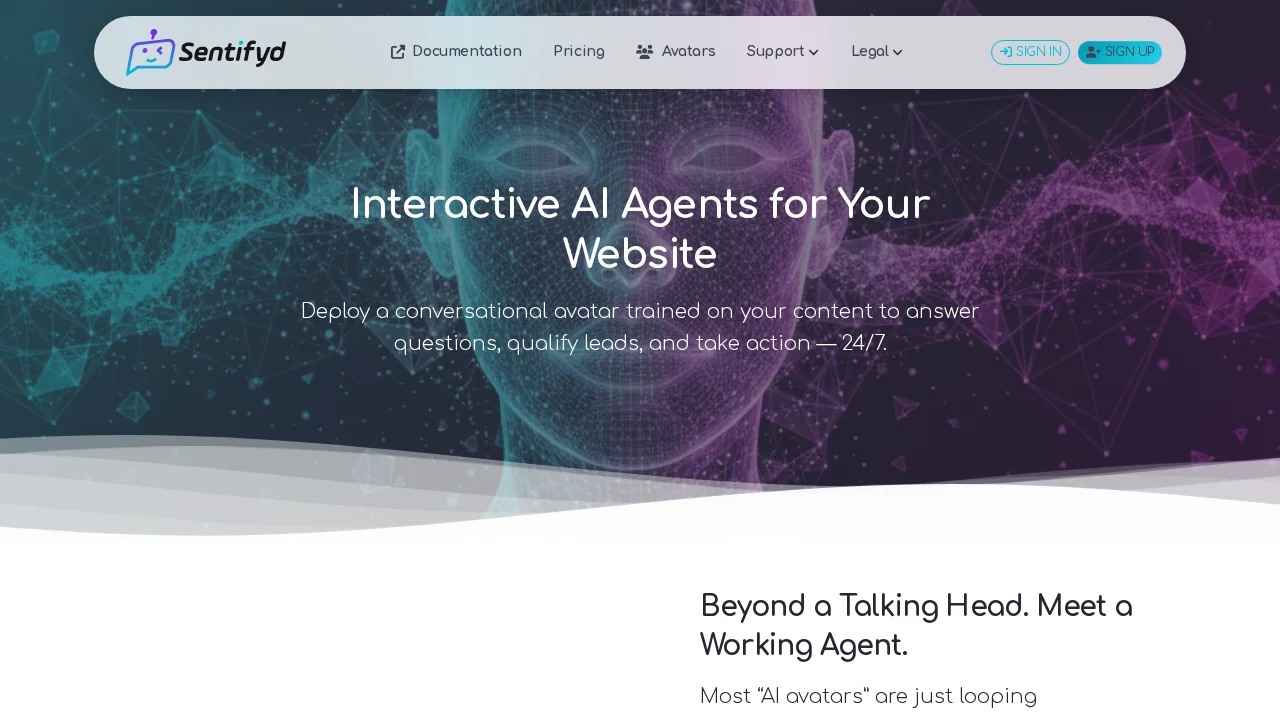 Sentifyd AI 3D Avatars screenshot 1