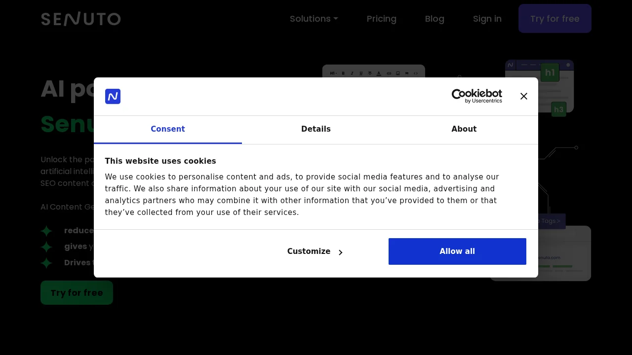 Senuto Content Writer screenshot 1