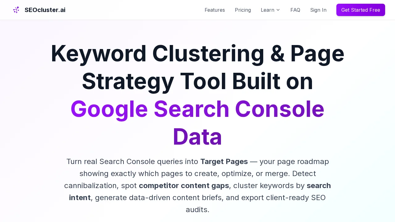 SEOcluster.ai screenshot 1