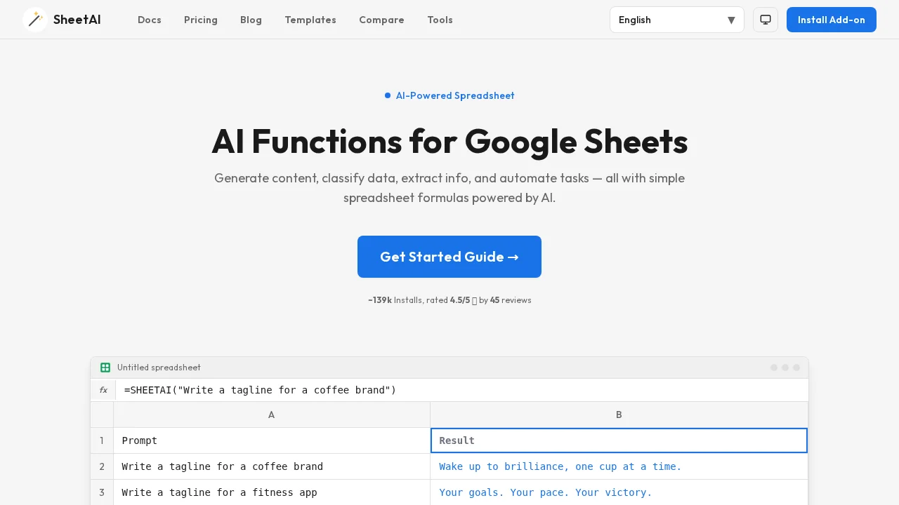 SheetAI screenshot 1