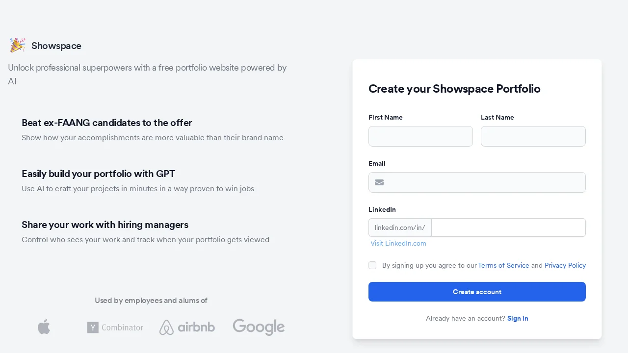 Showspace screenshot 1