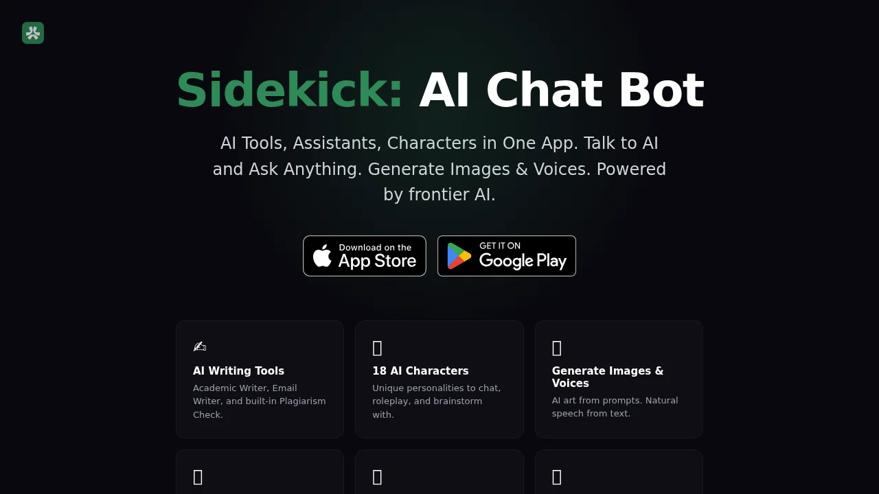 Sidekick - AI Chat Bot screenshot 1