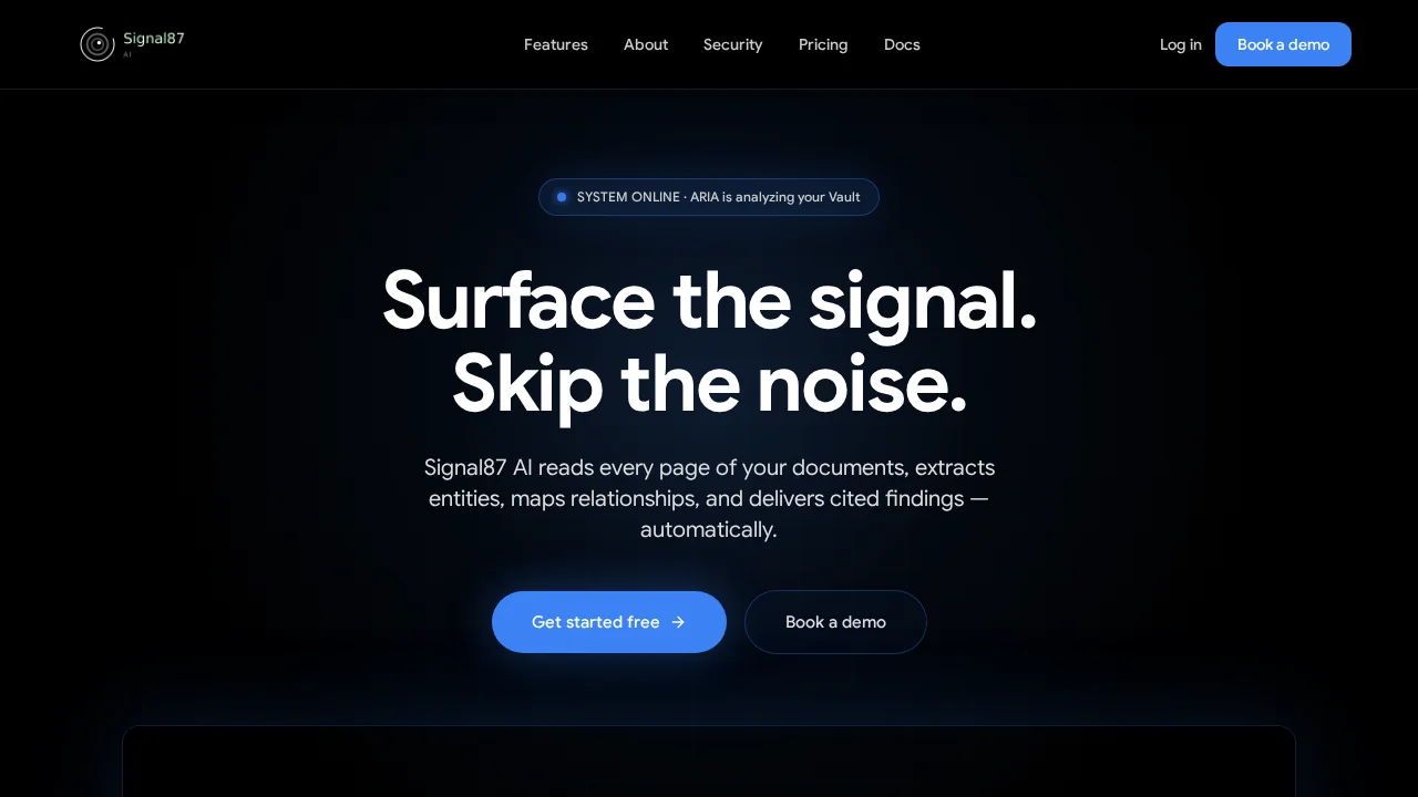 Signal87 AI screenshot 1