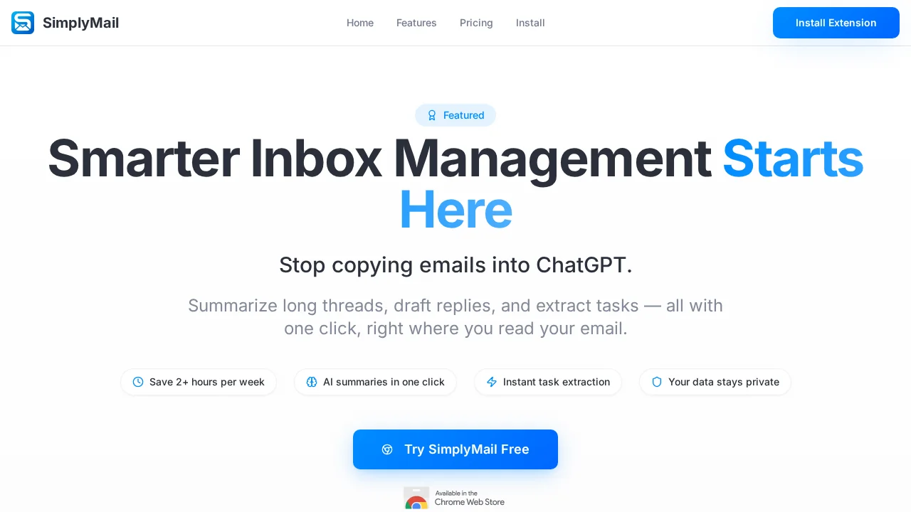 SimplyMail screenshot 1