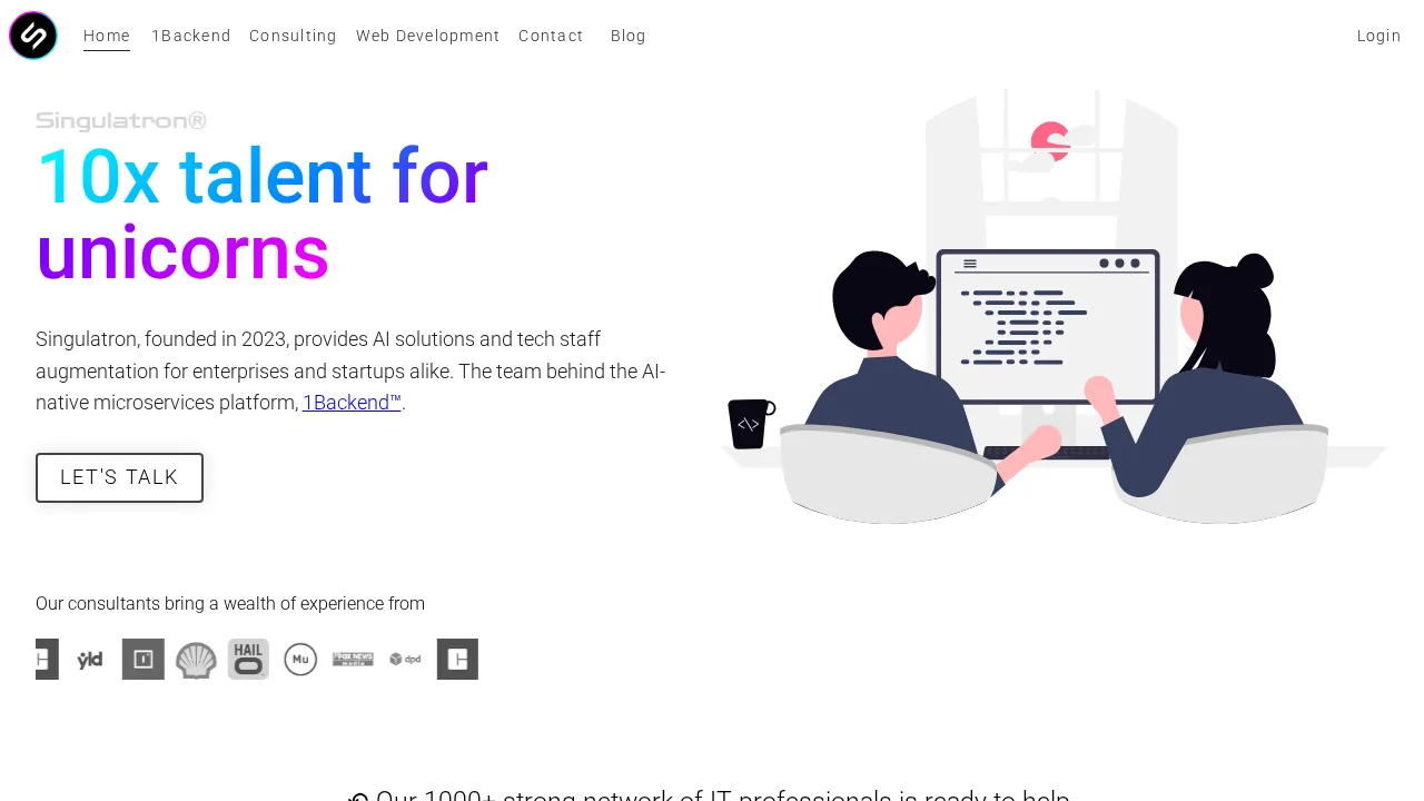 Singulatron screenshot 1