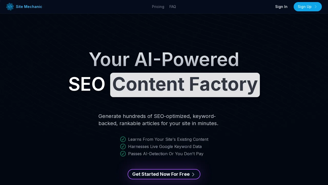 Site Mechanic screenshot 1