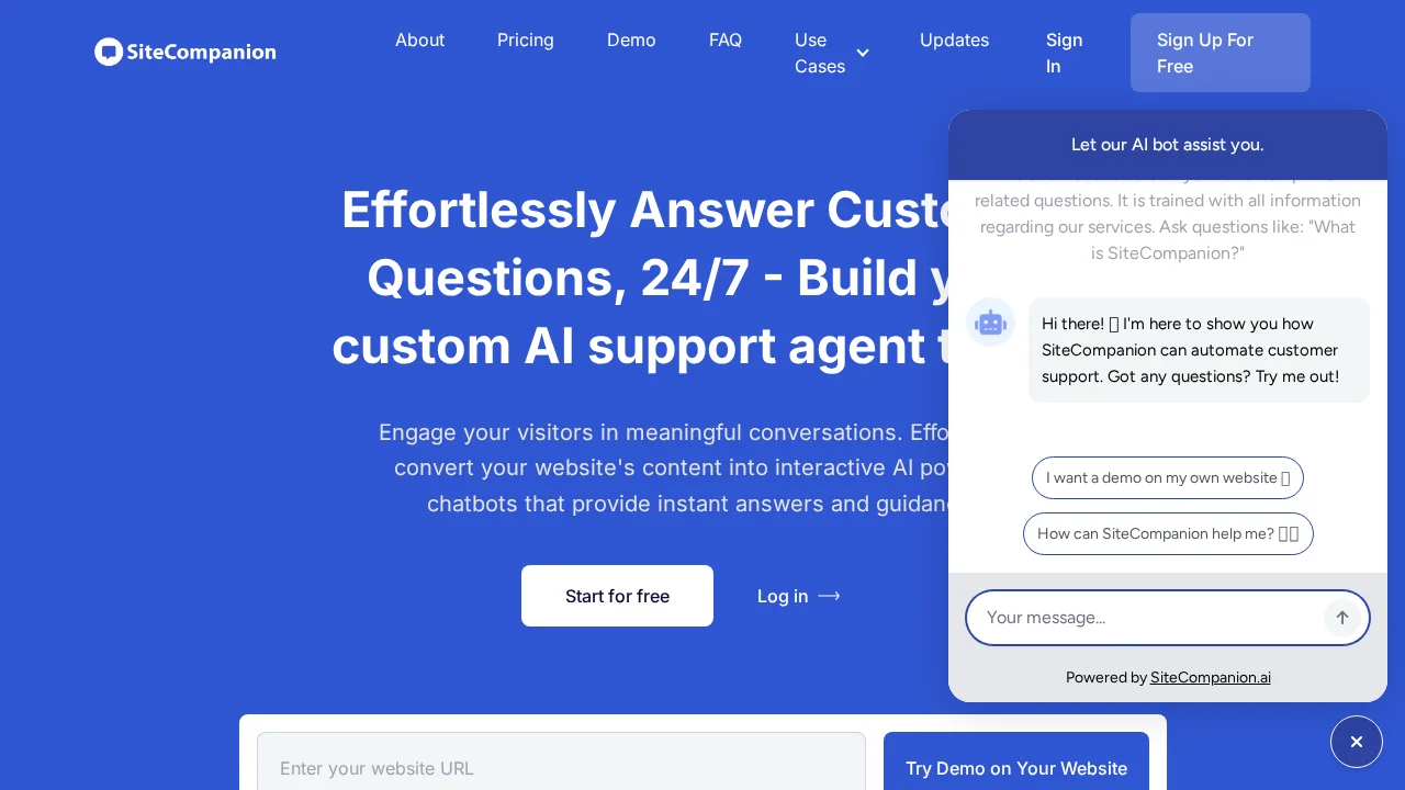SiteCompanion screenshot 1